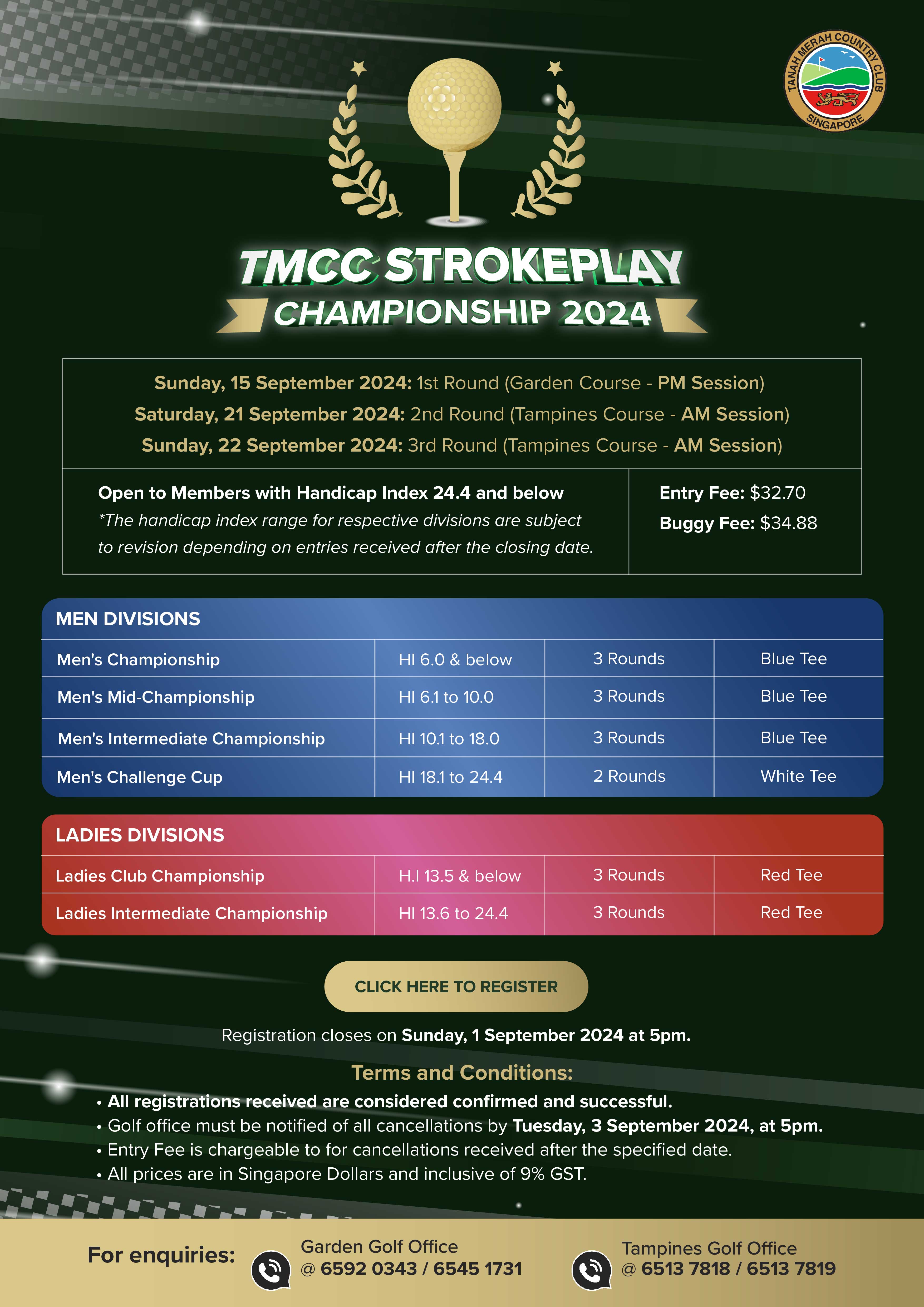 TMCC Strokeplay Championship 2024 (Round 1) TMCC